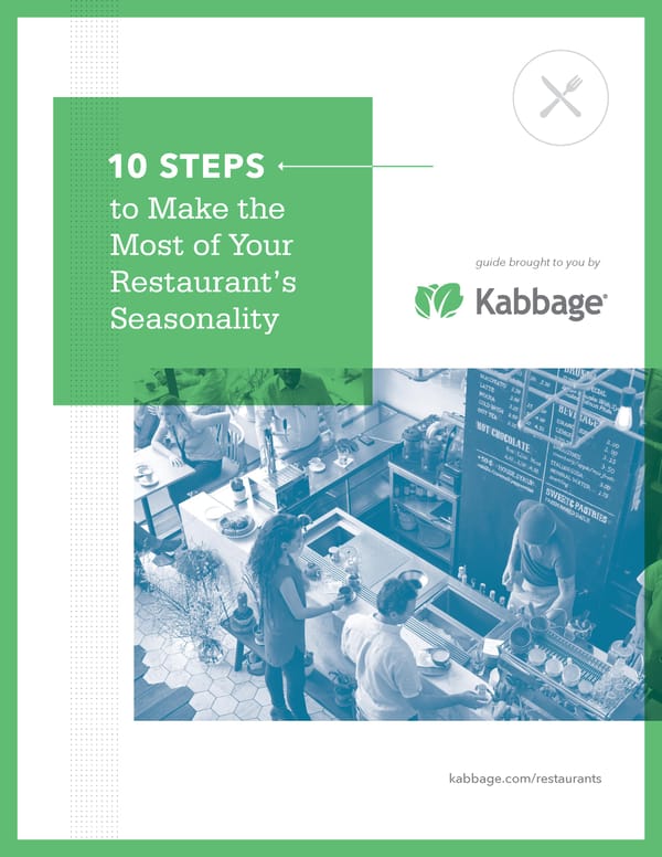 10 Steps to Make the Most of Your Restaurant’s Seasonality - Page 1