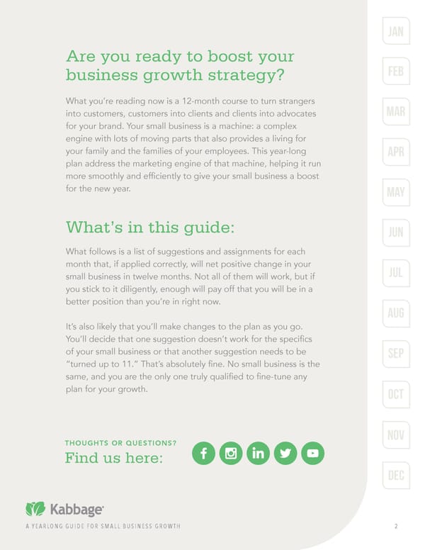 Yearlong Guide for Small Business Growth - Page 2